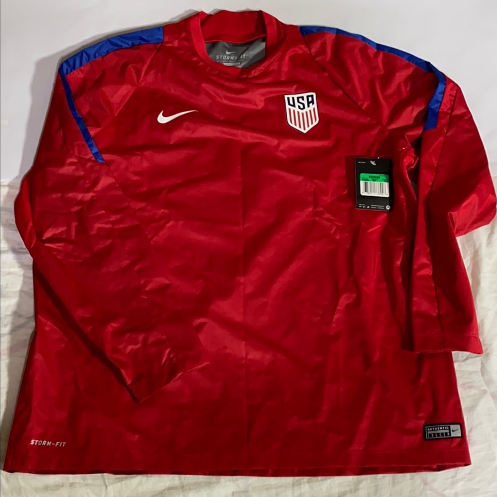 Womens Nike USA Soccer Warm Up Storm-Fit Pullover
